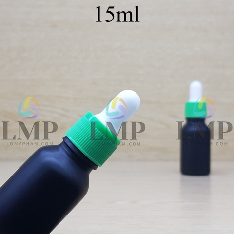 Chai tinh dầu nắp bóp khoen nhựa sọc 15ml