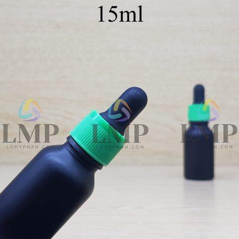 Chai tinh dầu nắp bóp khoen nhựa sọc 15ml