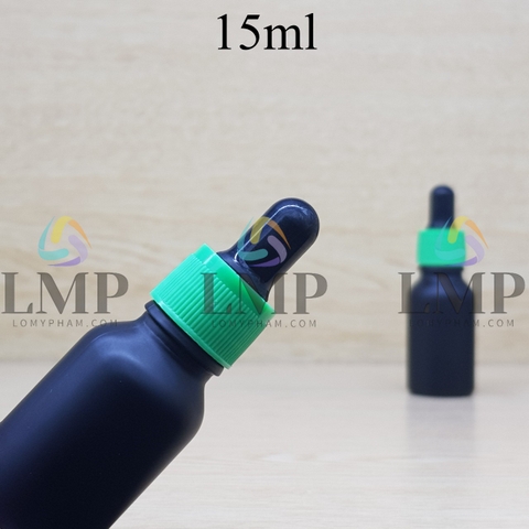 Chai tinh dầu nắp bóp khoen nhựa sọc 15ml