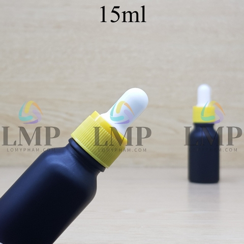 Chai tinh dầu nắp bóp khoen nhựa sọc 15ml