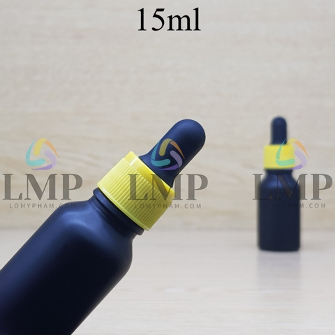 Chai tinh dầu nắp bóp khoen nhựa sọc 15ml