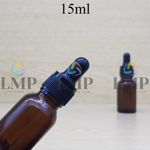 Chai tinh dầu nắp bóp khoen nhựa sọc 15ml