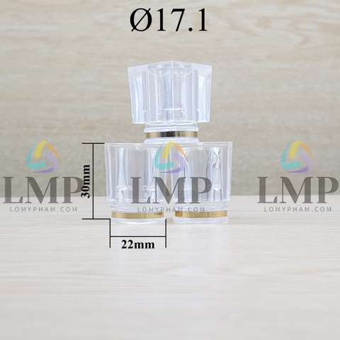 Nắp PS trong vuông viền Ø17.1