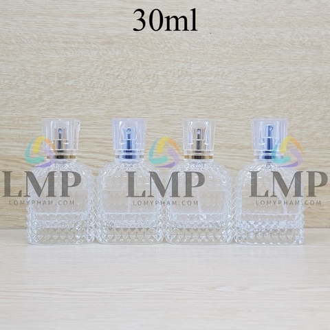 Chai nước hoa gai nắp vuông 30ml