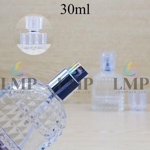 Chai nước hoa gai nắp vuông 30ml