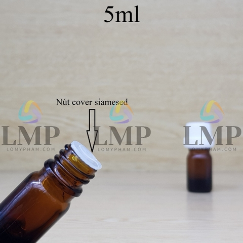 Chai tinh dầu nắp dày 5ml