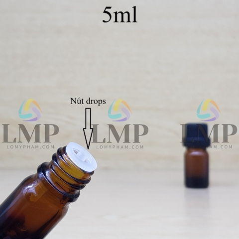 Chai tinh dầu nắp dày 5ml