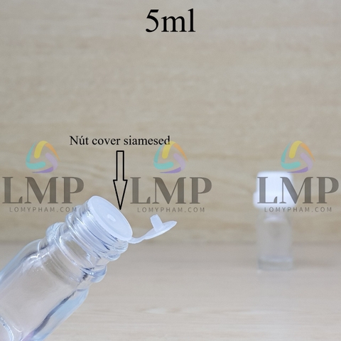 Chai tinh dầu nắp dày 5ml