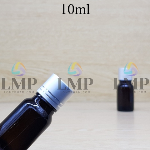 Chai tinh dầu nắp xi 2 viền 10ml