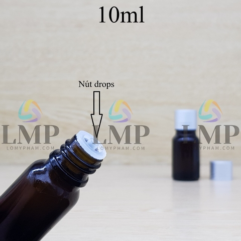 Chai tinh dầu nắp xi 2 viền 10ml