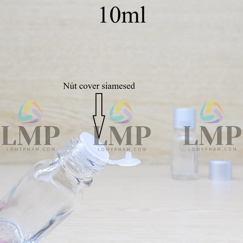 Chai tinh dầu nắp xi 2 viền 10ml