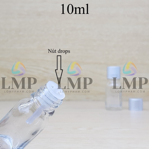 Chai tinh dầu nắp xi 2 viền 10ml