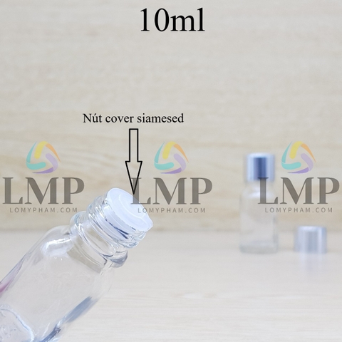 Chai tinh dầu nắp xi KO viền 10ml