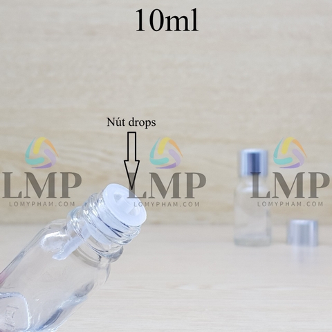 Chai tinh dầu nắp xi KO viền 10ml