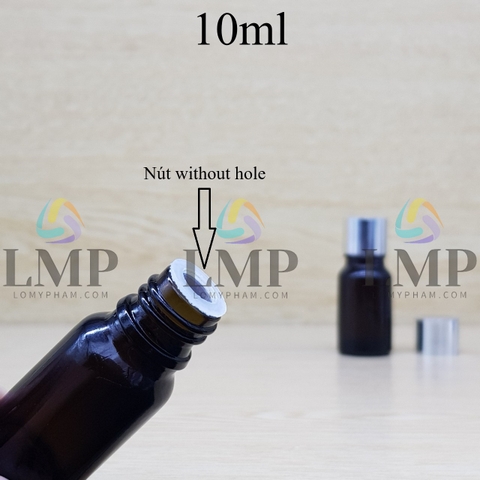 Chai tinh dầu nắp xi KO viền 10ml