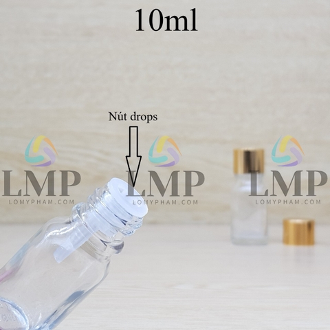 Chai tinh dầu nắp xi KO viền 10ml