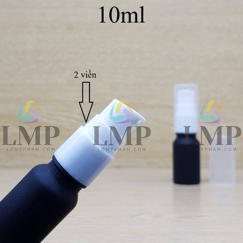 Chai tinh dầu đầu xịt giọt có 2 viền 10ml