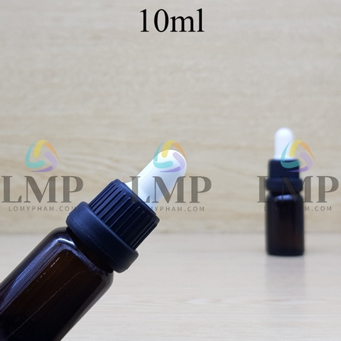 Chai tinh dầu nắp bóp sọc dày 10ml