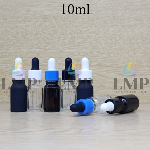 Chai tinh dầu nắp bóp khoen nhựa trơn 10ml