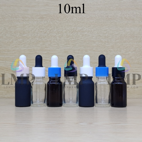 Chai tinh dầu nắp bóp khoen nhựa trơn 10ml