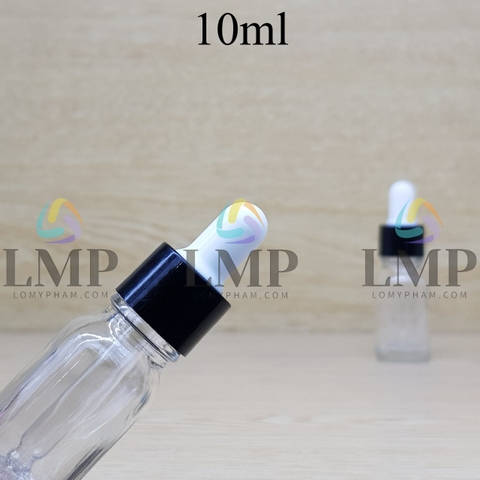 Chai tinh dầu nắp bóp khoen nhựa trơn 10ml