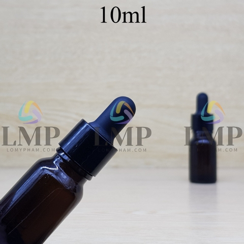 Chai tinh dầu nắp bóp khoen nhựa trơn 10ml