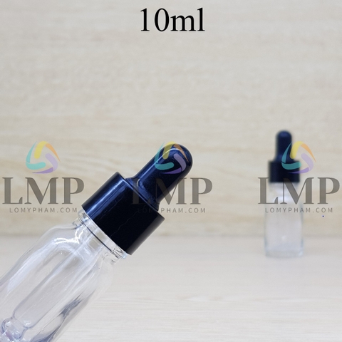 Chai tinh dầu nắp bóp khoen nhựa trơn 10ml