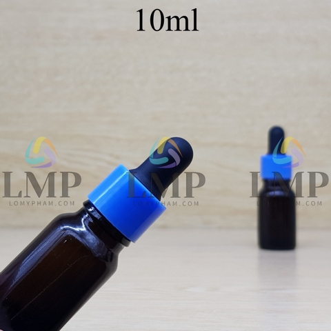 Chai tinh dầu nắp bóp khoen nhựa trơn 10ml