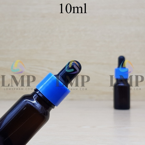 Chai tinh dầu nắp bóp khoen nhựa trơn 10ml