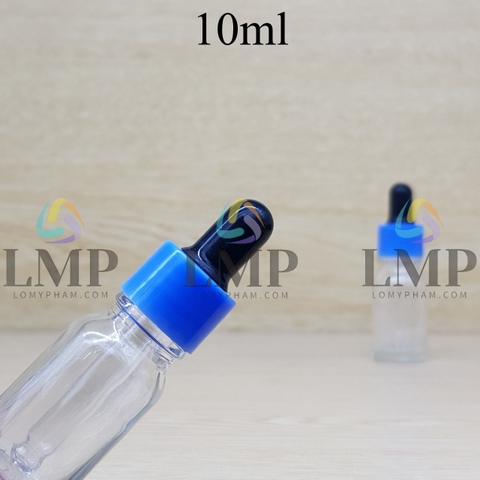 Chai tinh dầu nắp bóp khoen nhựa trơn 10ml