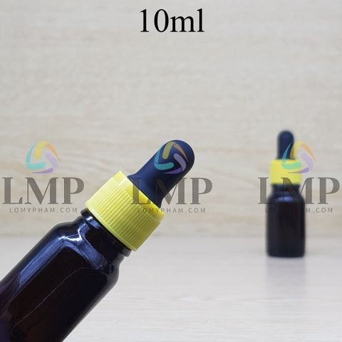 Chai tinh dầu nắp bóp khoen nhựa sọc 10ml