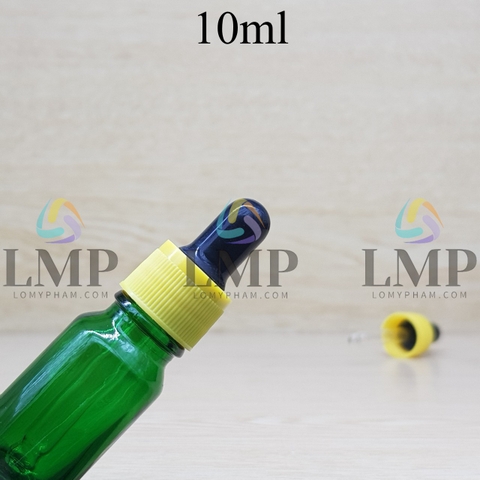 Chai tinh dầu nắp bóp khoen nhựa sọc 10ml