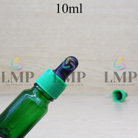 Chai tinh dầu nắp bóp khoen nhựa sọc 10ml