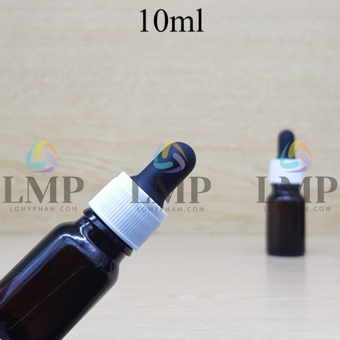 Chai tinh dầu nắp bóp khoen nhựa sọc 10ml