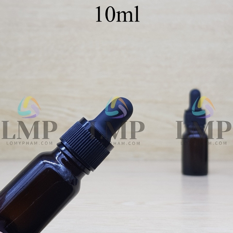 Chai tinh dầu nắp bóp khoen nhựa sọc 10ml