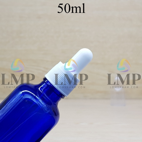 Chai tinh dầu nắp bóp khoen nhựa sọc có nắp chụp 50ml