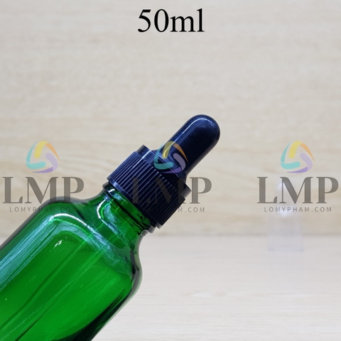 Chai tinh dầu nắp bóp khoen nhựa sọc có nắp chụp 50ml