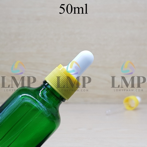 Chai tinh dầu nắp bóp khoen nhựa sọc 50ml