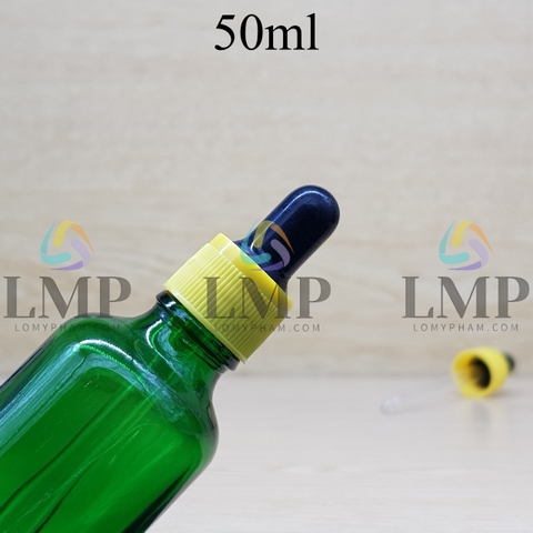 Chai tinh dầu nắp bóp khoen nhựa sọc 50ml