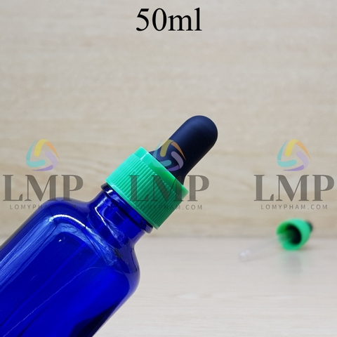 Chai tinh dầu nắp bóp khoen nhựa sọc 50ml