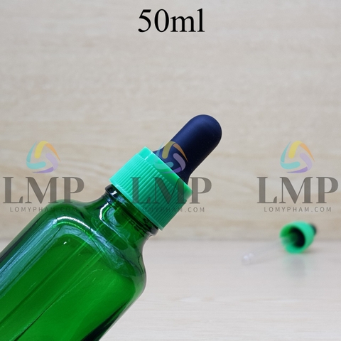 Chai tinh dầu nắp bóp khoen nhựa sọc 50ml