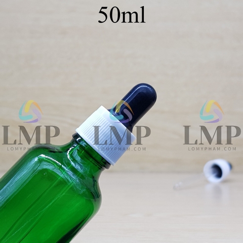 Chai tinh dầu nắp bóp khoen nhựa sọc 50ml