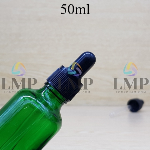 Chai tinh dầu nắp bóp khoen nhựa sọc 50ml