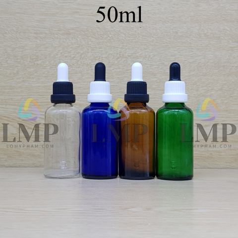 Chai tinh dầu nắp bóp sọc dày 50ml