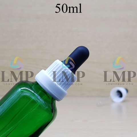 Chai tinh dầu nắp bóp sọc dày 50ml