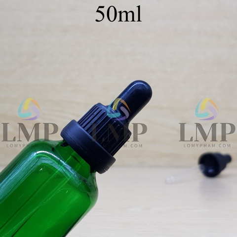 Chai tinh dầu nắp bóp sọc dày 50ml