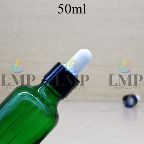 Chai tinh dầu nắp bóp khoen nhựa trơn 50ml