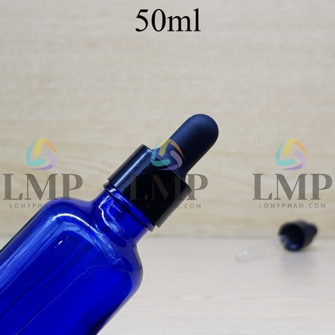 Chai tinh dầu nắp bóp khoen nhựa trơn 50ml