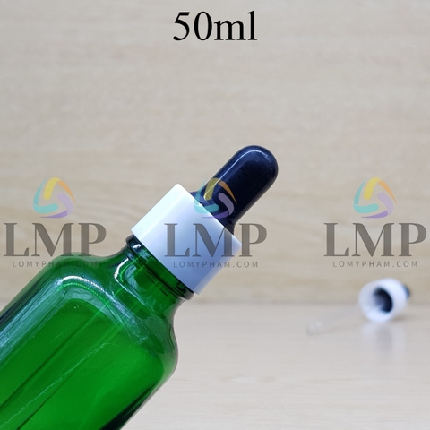 Chai tinh dầu nắp bóp khoen nhựa trơn 50ml