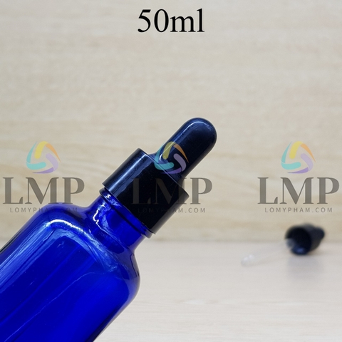 Chai tinh dầu nắp bóp khoen nhựa trơn 50ml